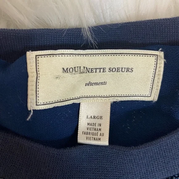 LAST CALL BEFORE DONATION: Anthropologie Moulinette Sours Navy Sequin Midi Dress - Picture 5 of 11